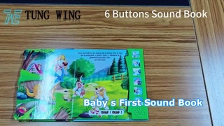 Livre sonore pour enfants à 6 boutons